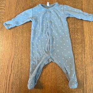 Quincy Mae Full Snap Footie in Sea